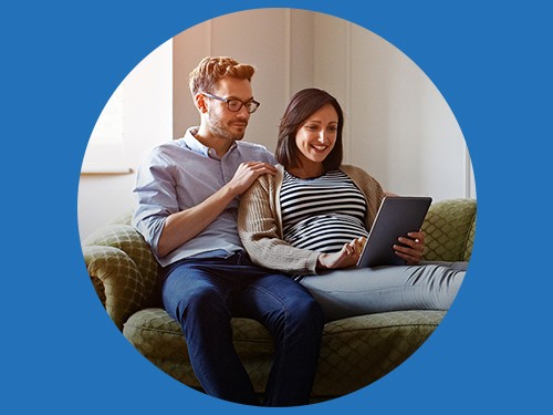 couple looking at home energy options couple looking at home energy options