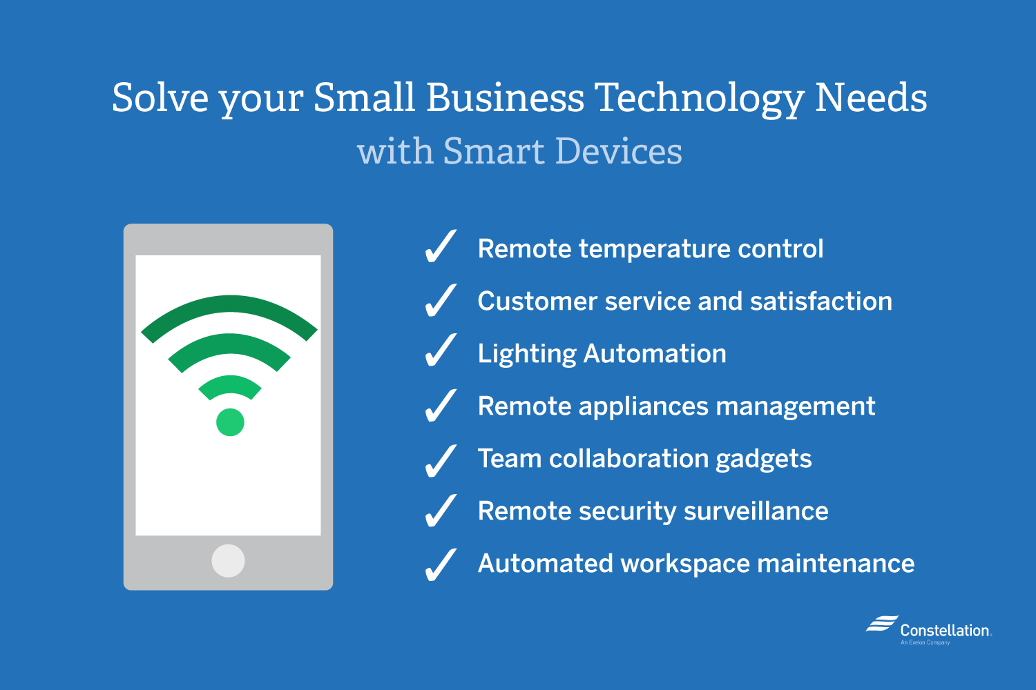 Solving Your Small Business Technology Needs You can solve your small business technology needs with smart devices to remotely control temperature, etc.
