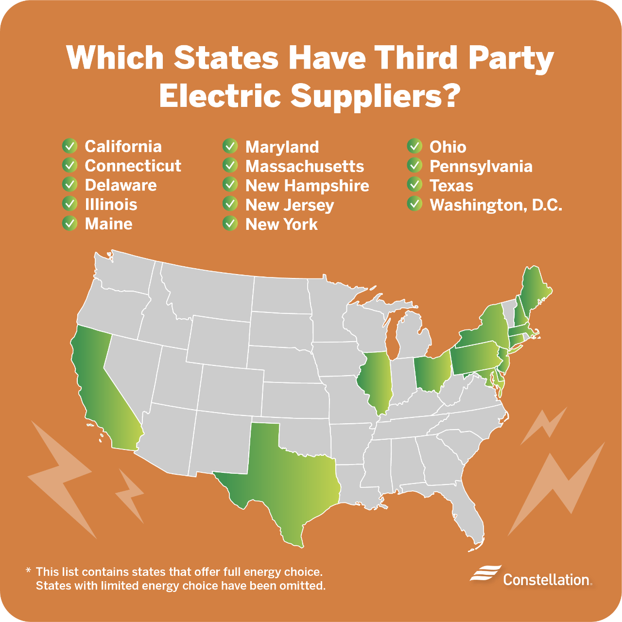 What states have third party electric suppliers? What states have third party electric suppliers?